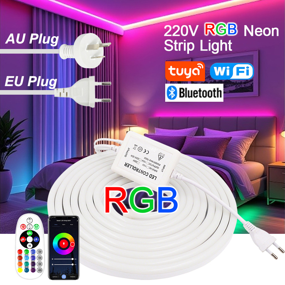 شريط إضاءة LED نيون RGB بجهد 2 - مراجعة Outdoor Power Strip Weatherproof وسعره
