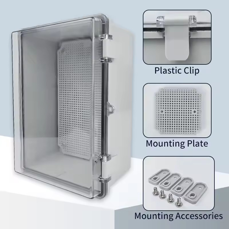 IP66 الضميمة البلاستيكية الكهر - مراجعة Outdoor Power Supply Box وسعره