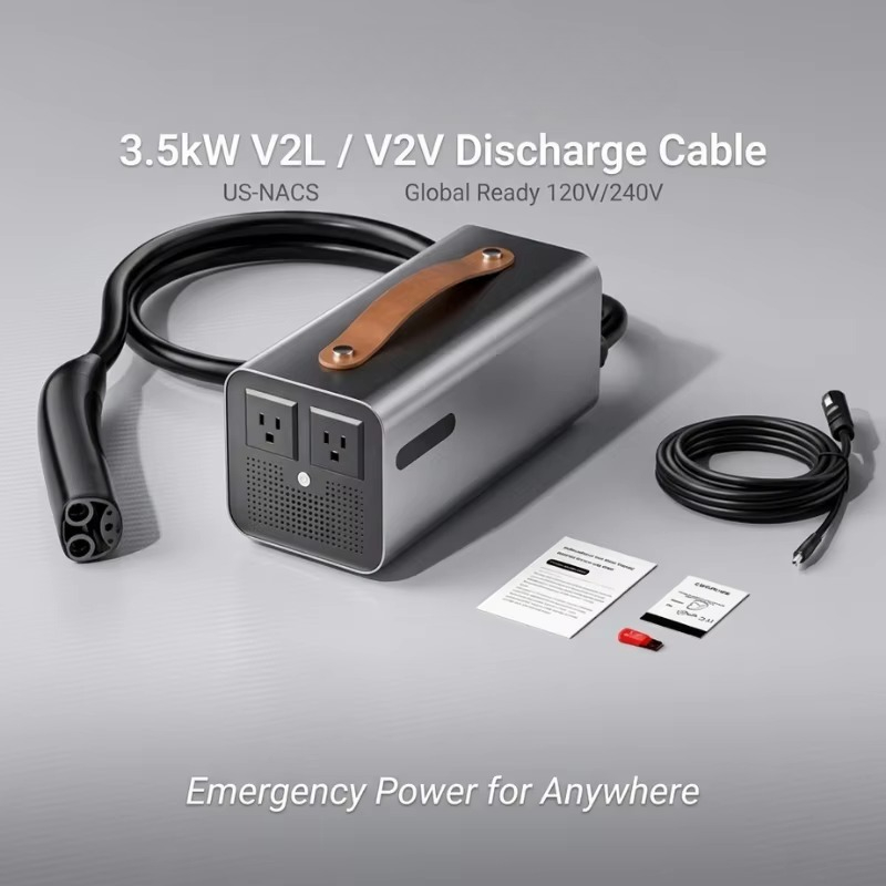 محطة تفريغ NACS V2L بقدرة 3.5  - مراجعة Power Outdoor وسعره