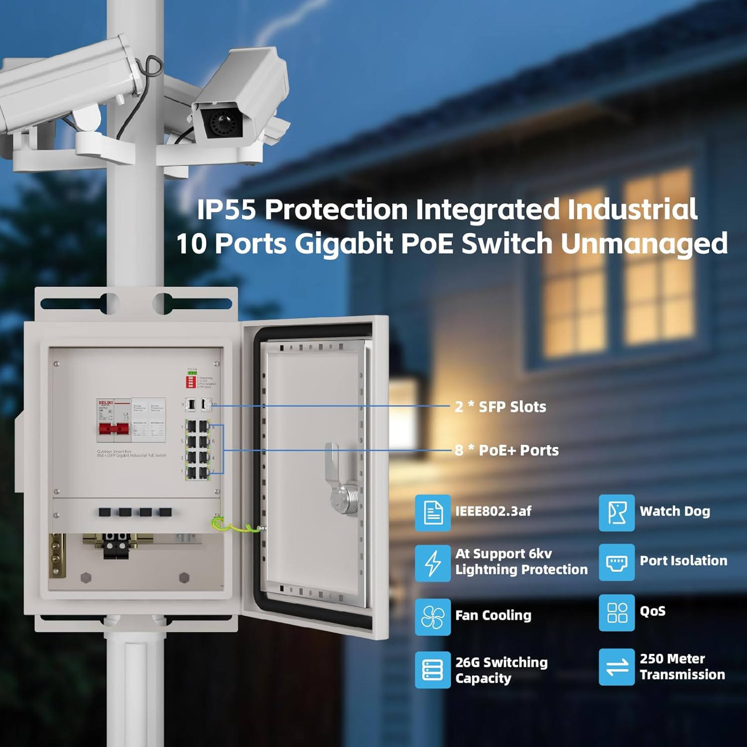 صندوق شبكة ذكي خارجي من KeepLi - مراجعة Outdoor Power Supply Box وسعره