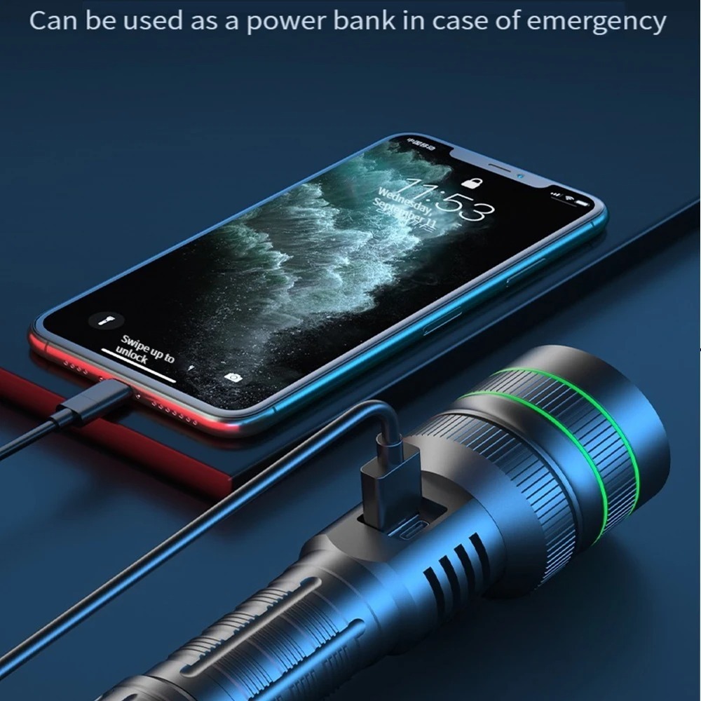 مصباح يدوي LED قوي قابل للتكبي - مراجعة Outdoor Powerbank وسعره